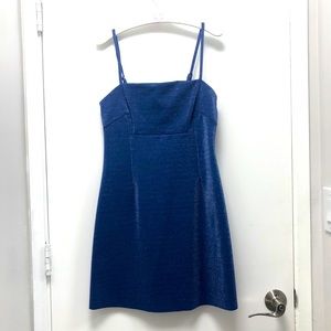 Target Blue shimmering mini dress